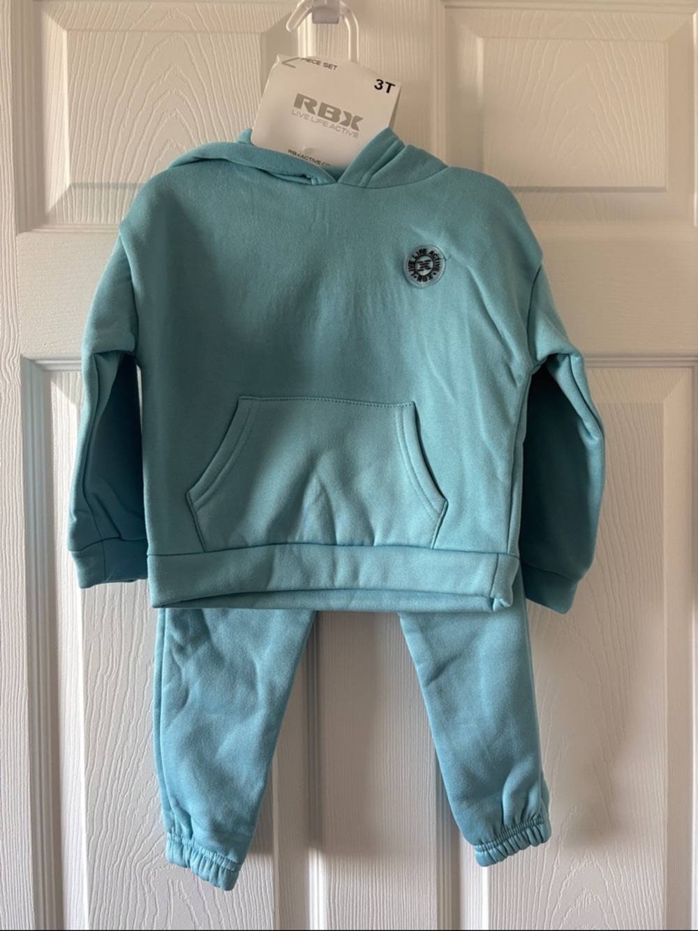 RBX Light Blue Kids Hoodie & Jogger Set